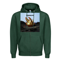 Sports Green Clear Design Zipper Hoodie - linhVisuals