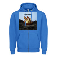 True Royal Clear Design Zipper Hoodie - linhVisuals