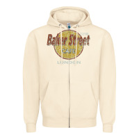 Sandshell baker street cafe 221b london   sherlock holmes fans Zipper Hoodie - linhVisuals