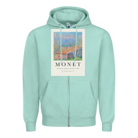 Seafoam Claude Monet 1888 Zipper Hoodie - linhVisuals