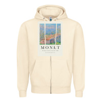 Sandshell Claude Monet 1888 Zipper Hoodie - linhVisuals