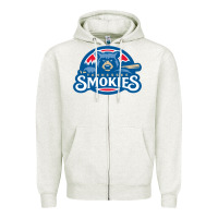 Oatmeal Heather tennessee smokies Zipper Hoodie - linhVisuals