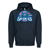 Navy tennessee smokies Zipper Hoodie - linhVisuals
