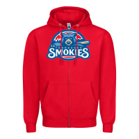 Red tennessee smokies Zipper Hoodie - linhVisuals