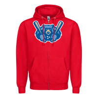 Red tennessee smokies Zipper Hoodie - linhVisuals