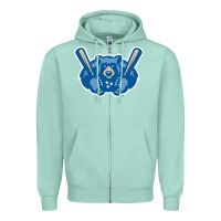 Seafoam tennessee smokies Zipper Hoodie - linhVisuals