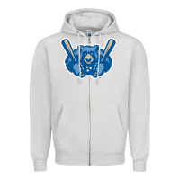Dove Grey tennessee smokies Zipper Hoodie - linhVisuals