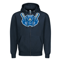 Navy tennessee smokies Zipper Hoodie - linhVisuals