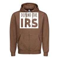 Chestnut defund the irs Zipper Hoodie - linhVisuals