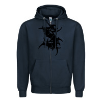 Navy cool-sepultura-tribal-s-pen Zipper Hoodie - linhVisuals