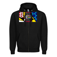 Black hublot Zipper Hoodie - linhVisuals