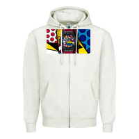 Oatmeal Heather hublot Zipper Hoodie - linhVisuals