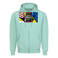 Seafoam hublot Zipper Hoodie - linhVisuals
