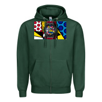 Sports Green hublot Zipper Hoodie - linhVisuals