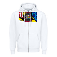 White hublot Zipper Hoodie - linhVisuals