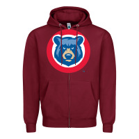 Burgundy tennessee smokies Zipper Hoodie - linhVisuals