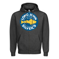 Charcoal Heather resto,  silver's Zipper Hoodie - linhVisuals