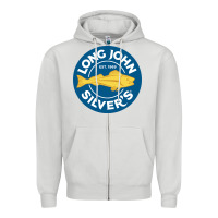 Dove Grey resto,  silver's Zipper Hoodie - linhVisuals