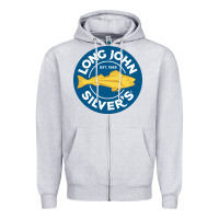Heather Grey resto,  silver's Zipper Hoodie - linhVisuals