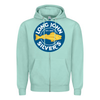 Seafoam resto,  silver's Zipper Hoodie - linhVisuals