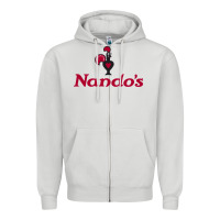 Dove Grey resto, nando's Zipper Hoodie - linhVisuals