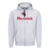 Heather Grey resto, nando's Zipper Hoodie - linhVisuals