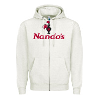 Oatmeal Heather resto, nando's Zipper Hoodie - linhVisuals