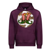 Mauve Wine Elf Shoes Christmas Urban Hoodie - RanaPortraitStore