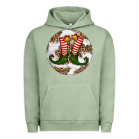 Pigment Oil Green Elf Shoes Christmas Urban Hoodie - RanaPortraitStore