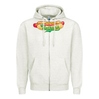 Oatmeal Heather resto, nathan's Zipper Hoodie - linhVisuals