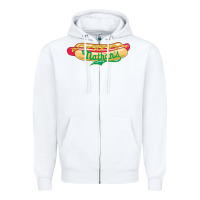 White resto, nathan's Zipper Hoodie - linhVisuals