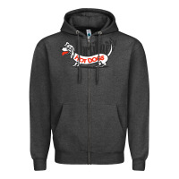 Charcoal Heather resto portillo's Zipper Hoodie - linhVisuals