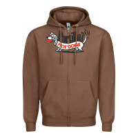 Chestnut resto portillo's Zipper Hoodie - linhVisuals