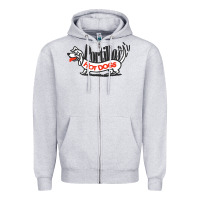 Heather Grey resto portillo's Zipper Hoodie - linhVisuals