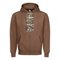 Chestnut where the wild things are Zipper Hoodie - linhVisuals