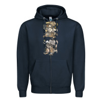 Navy where the wild things are Zipper Hoodie - linhVisuals