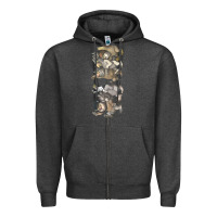 Charcoal Heather where the wild things are Zipper Hoodie - linhVisuals