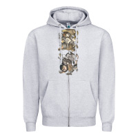 Heather Grey where the wild things are Zipper Hoodie - linhVisuals