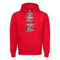 Red where the wild things are Zipper Hoodie - linhVisuals