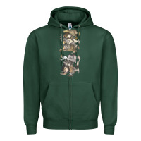 Sports Green where the wild things are Zipper Hoodie - linhVisuals