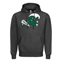 Charcoal Heather tulane green wave Zipper Hoodie - linhVisuals