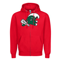 Red tulane green wave Zipper Hoodie - linhVisuals