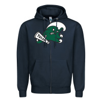 Navy tulane green wave Zipper Hoodie - linhVisuals