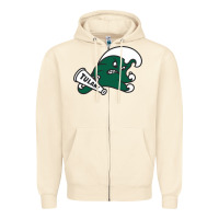 Sandshell tulane green wave Zipper Hoodie - linhVisuals