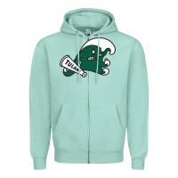 Seafoam tulane green wave Zipper Hoodie - linhVisuals