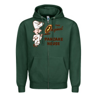 Sports Green resto pancake house Zipper Hoodie - linhVisuals