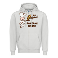 Dove Grey resto pancake house Zipper Hoodie - linhVisuals