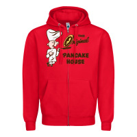 Red resto pancake house Zipper Hoodie - linhVisuals