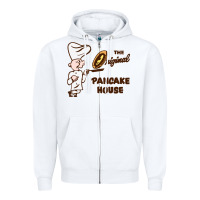 White resto pancake house Zipper Hoodie - linhVisuals