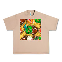Burro american football go with thunder and leopard  seamless pattern Urban Heavy Tee - BundleAndBundleShop